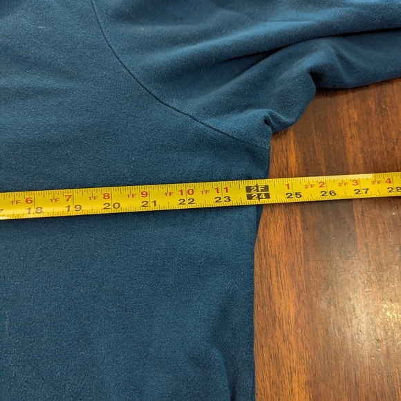 Fashion Bug Layered Blue Pullover with Plaid Shirt Detail Women's Size 22/24 - Picture 5 of 6